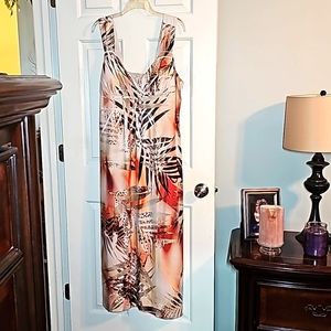 Animal print maxi dress